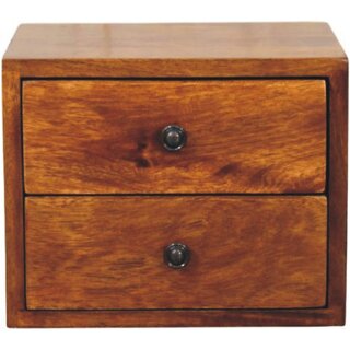 Solis 2-Drawer Chestnut Wall Mounted Nightstand view 2