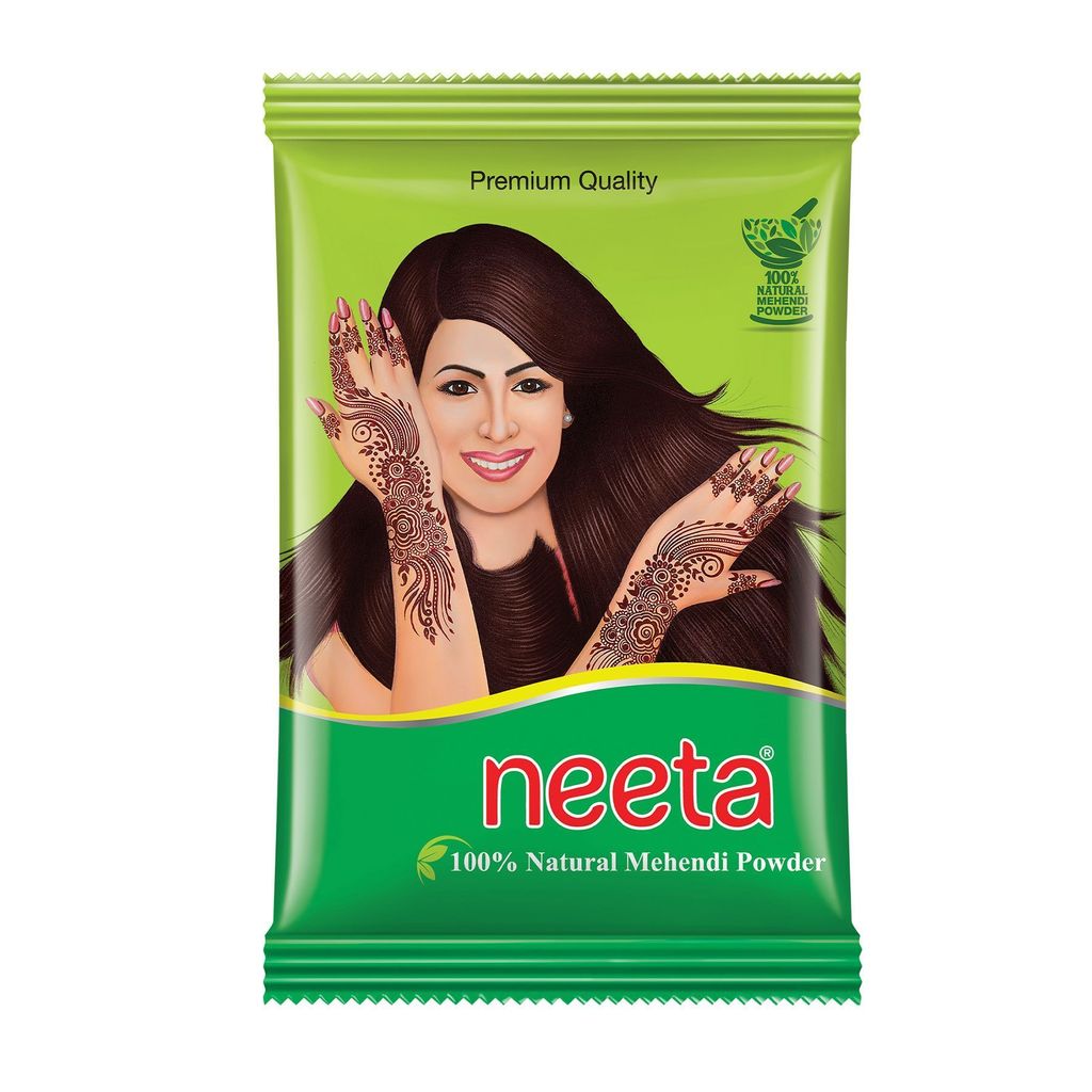 Neeta Mehendi Powder 500g, 100% Natural Henna Mehandi Powder for Hair, Hand & Feet