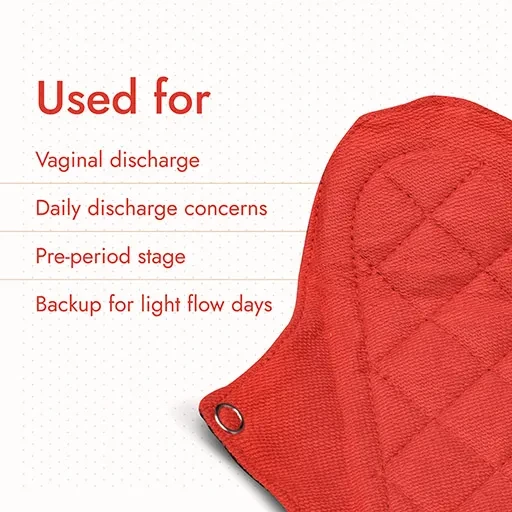 Revaa Everyday Reusable Panty Liners - Red - Pack of 3 view 2