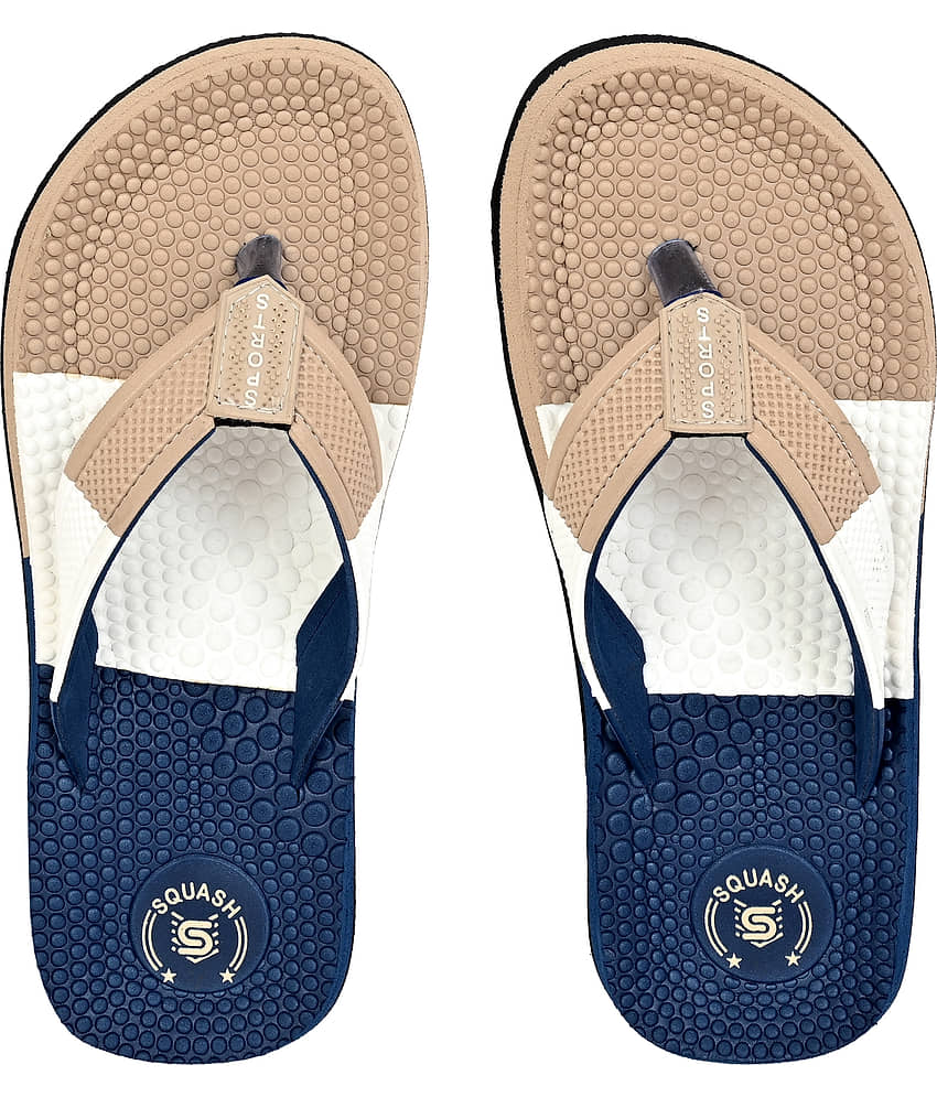 Squash Beige Men's Thong Flip Flop view 2