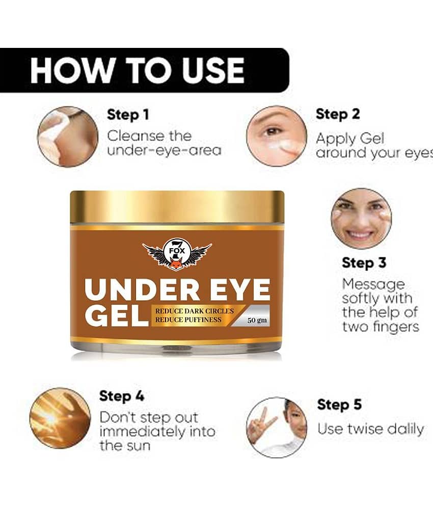 7 FOX Under eye Gel For Remove Dark Circule Moisturizer Face Gel For Men & Women Eye Mask 50 g view 2