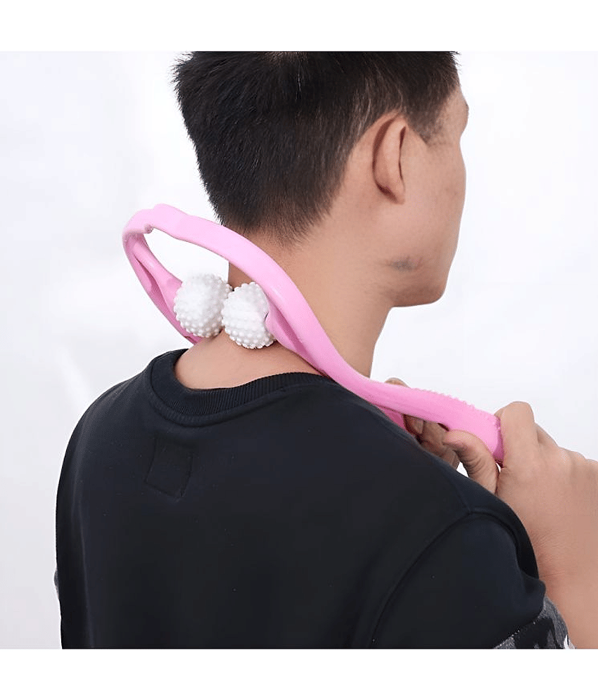 Acupressure 6 ball roller Massager Trigger for Pain Relief for Neck, Legs, Waist & Shoulder Relaxer view 2