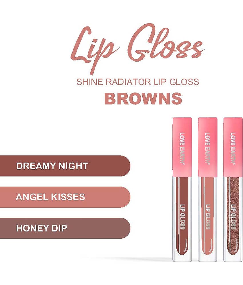 LOVE EARTH Brown Lip Gloss 6ml view 2