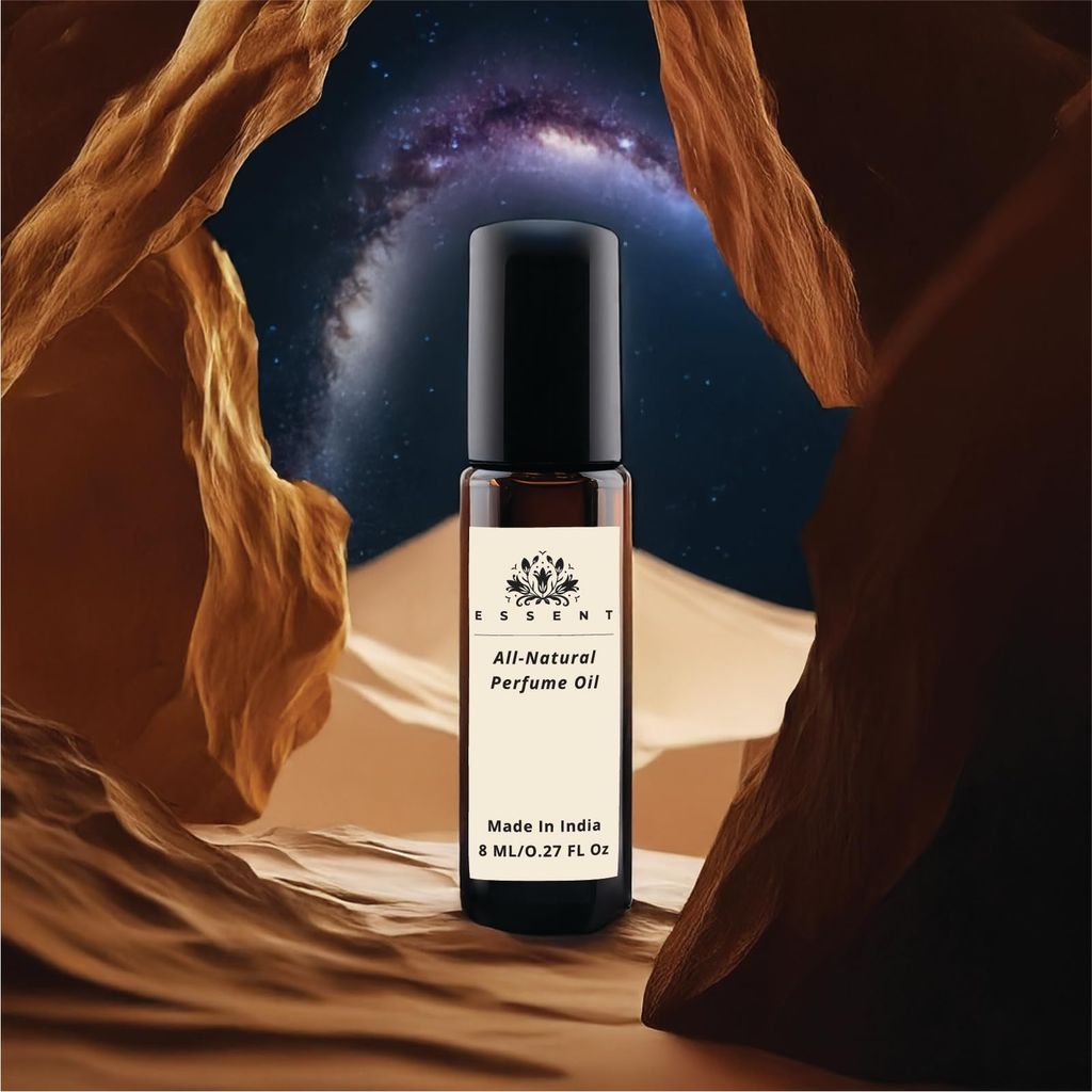 Essent Arabian Nights Roll-On Attar 0.27 fl. oz. (8 ml) | Long-Lasting Natural Fragrance | Alcohol-Free Perfume Oil