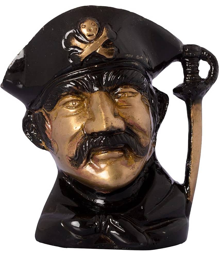 eCraftIndia Brass Antique Finish Pirates Handcarved Penstand view 2
