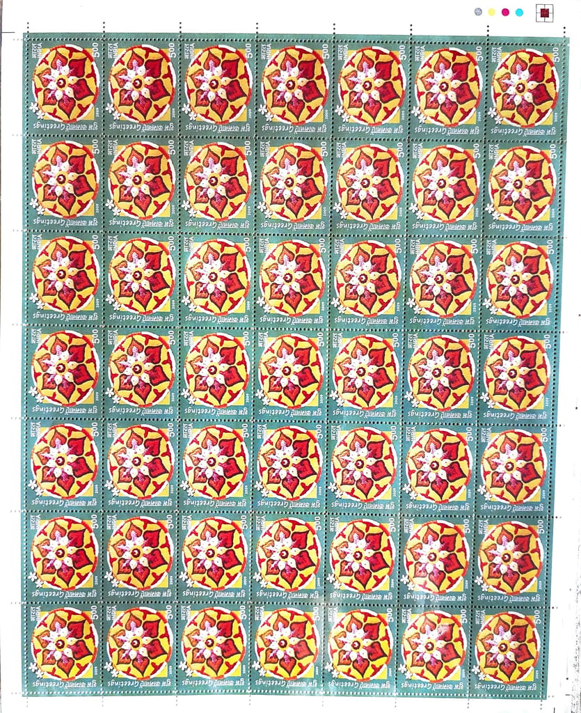 Shobhaphila's Full sheet Stamps 2009 (d) (4 NO.S)