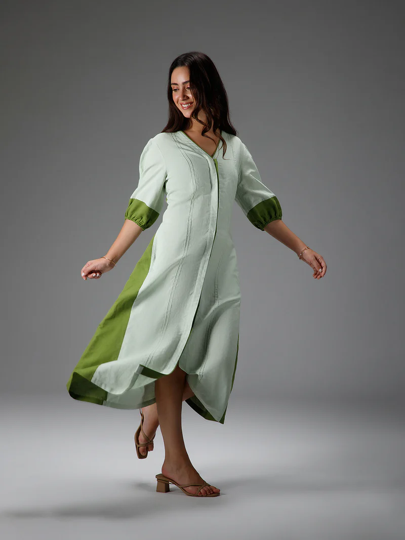 MEADOW - Soft Earthy Cotton Linen Dress