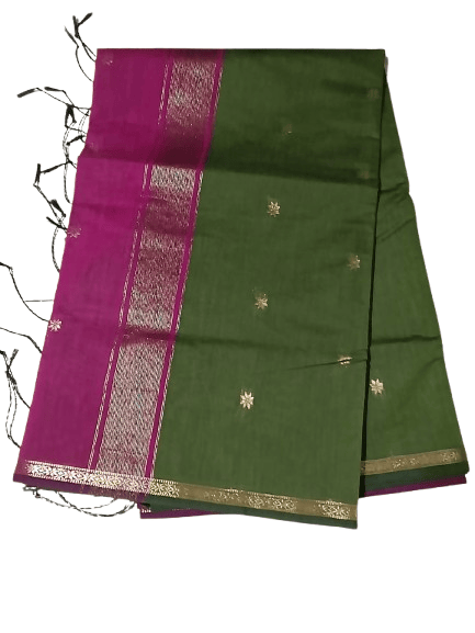 Kalyani Cotton Saree for Women | Soft Pure Cotton Saree with Blouse Piece | Traditional Daily Wear Handloom Style Saree | Lightweight Breathable Cotton Saree for Office, Casual & Festive Wear view 2