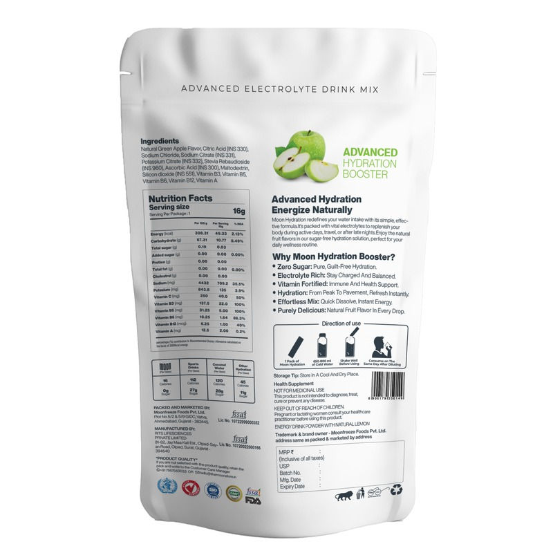 Moon Lunar Green Apple Hydration, 96 gm view 2