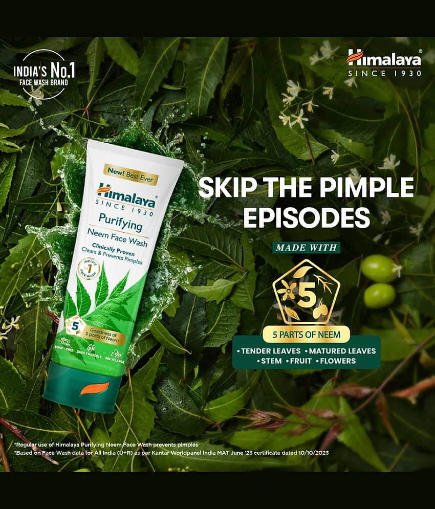 Himalaya - Acne or Blemishes Removal Face Wash For All Skin Type ( Pack of 4 ) view 2