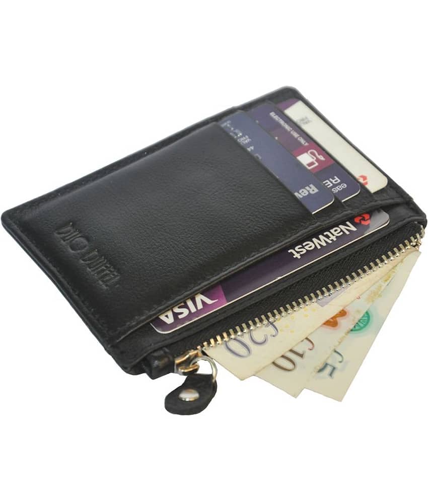Duo Duffel RFID Protected Leather Credit Card Holder view 2