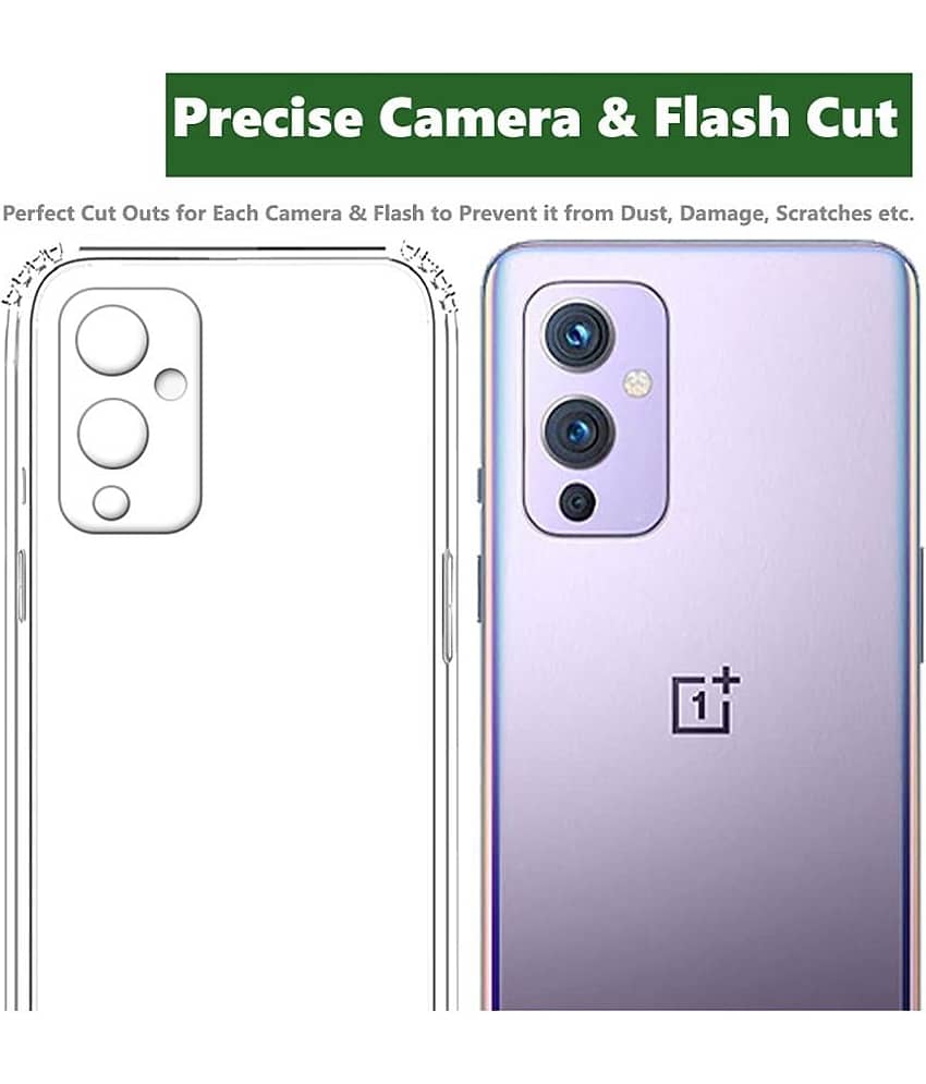 ZAMN - Transparent Silicon Silicon Soft cases Compatible For Oneplus 9 ( Pack of 1 ) view 2