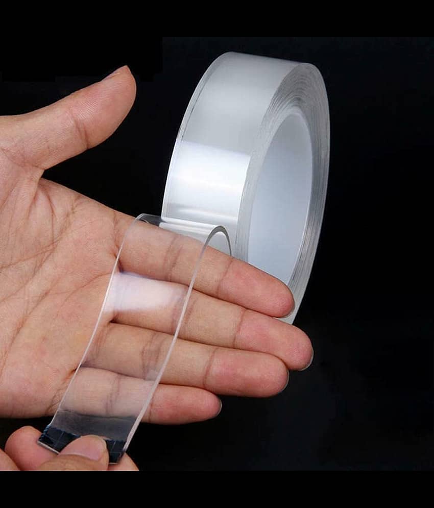 RAVARIYA GRAPHICS - Transparent Double Sided Cello Tape ( Pack of 1 ) view 2