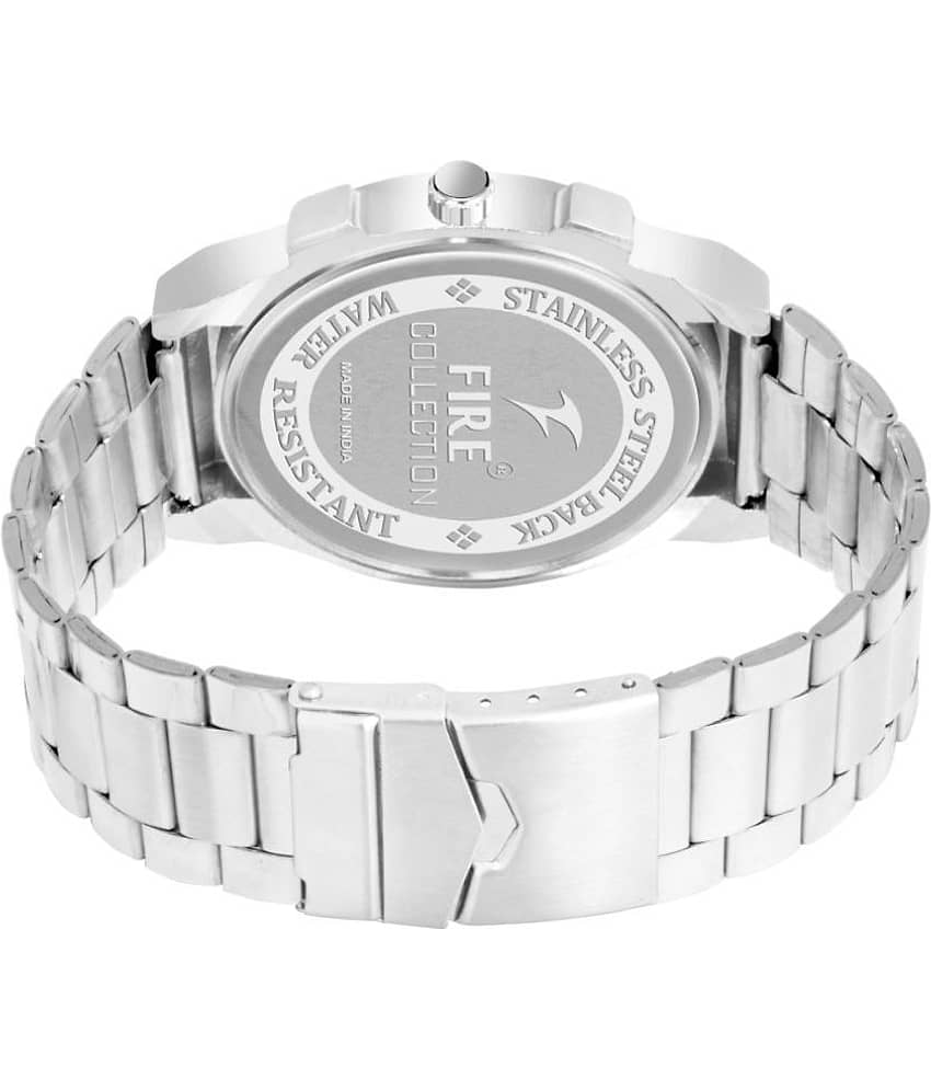 Fire Collection Silver Metal Analog Men's Watch view 2