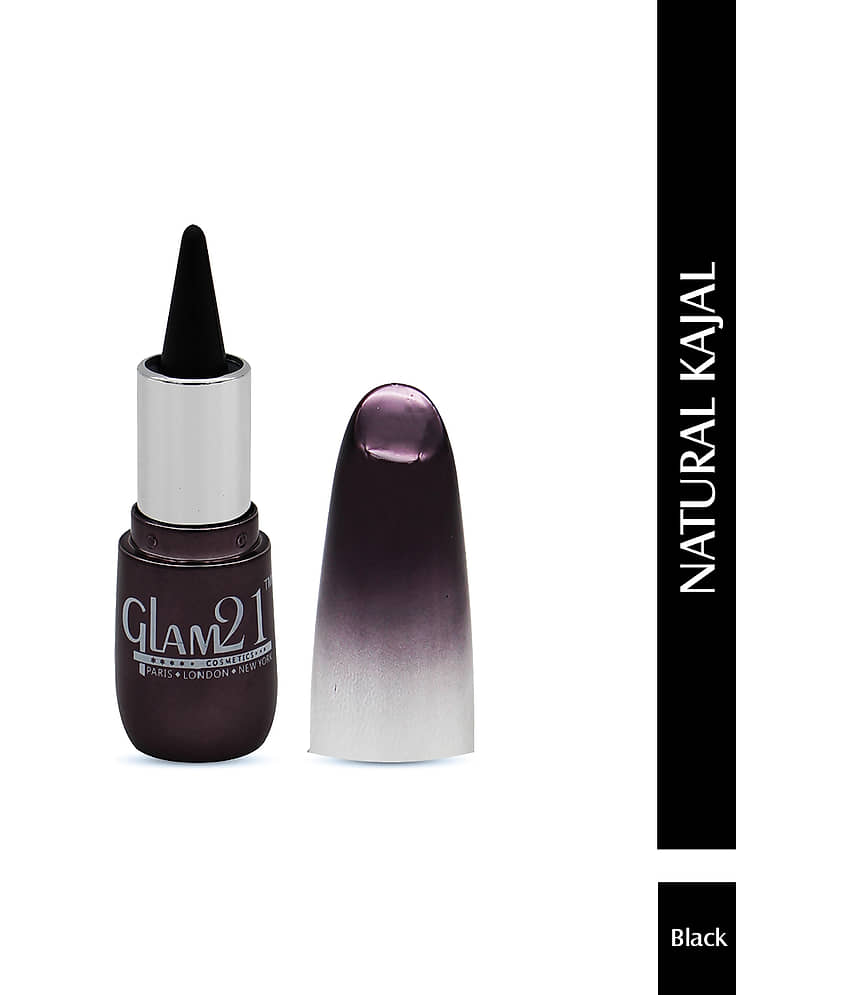 Glam21 Stick Kajal Eyeliner For Long Lasting Stay With Highly Pigmented Black Colour-3gm