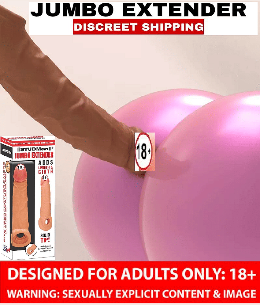 SR ENTERPRISE- 8 inch Double Hole Jumbo Penis Sleeve With 2 Inch Length Extension And 1cm Girth Increase view 2