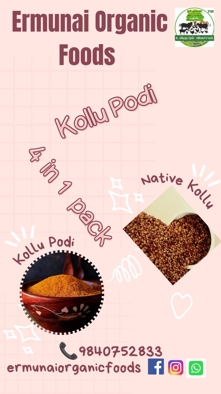 4 In 1 Kollu Podi Pack 100 Gms view 2