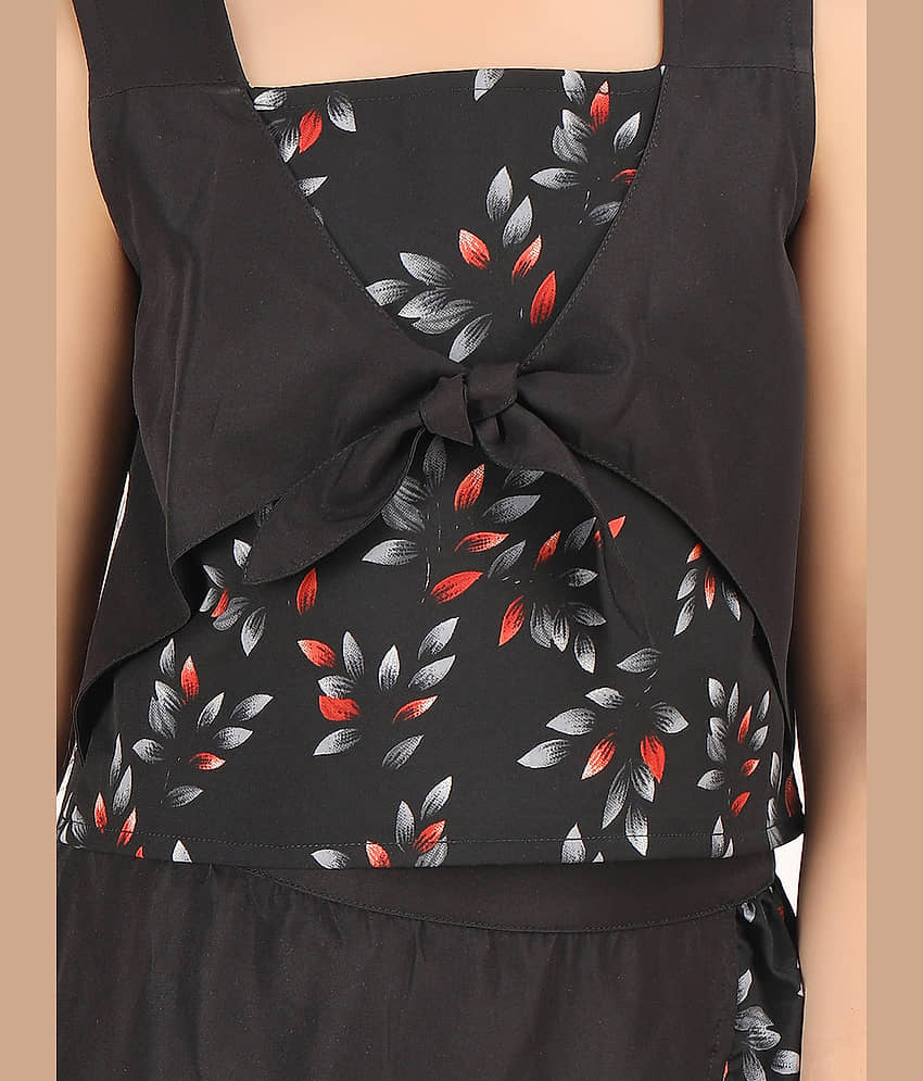 Being Naughty Pack of 1 Girls Polyester Top With Skirt ( Black ) view 2