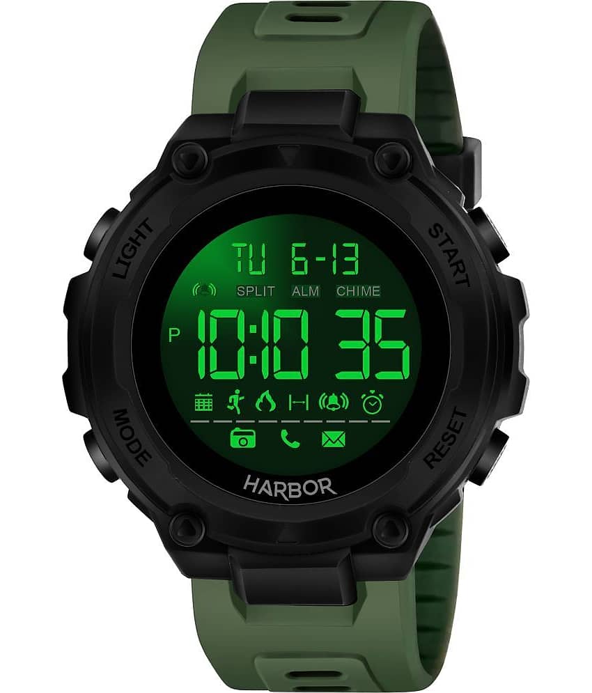 Harbor Green Silicon Digital Men's Watch view 2