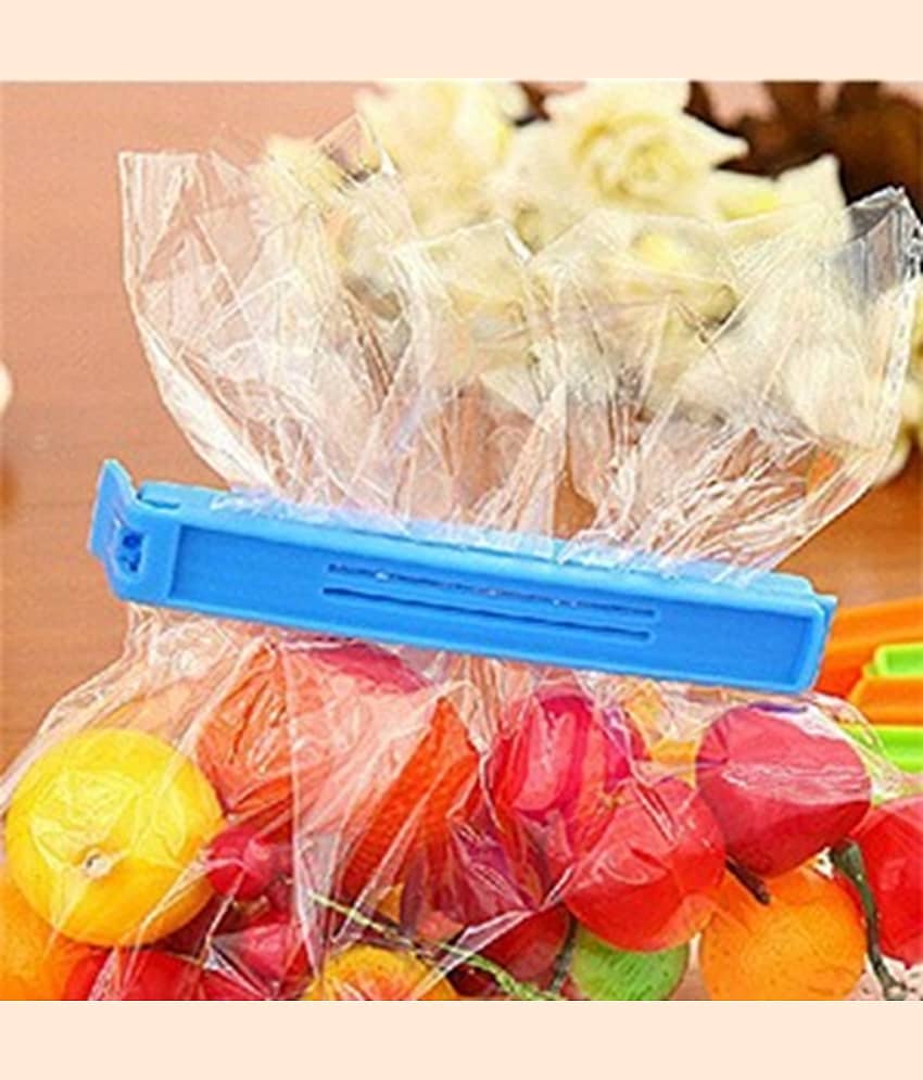 Different Size Plastic Food Snack Bag Pouch Clip Sealer Large, Medium, Small Plastic Snack Seal Sealing Bag Clips Vacuum Sealer (Multi-Color,Set of 18) view 2