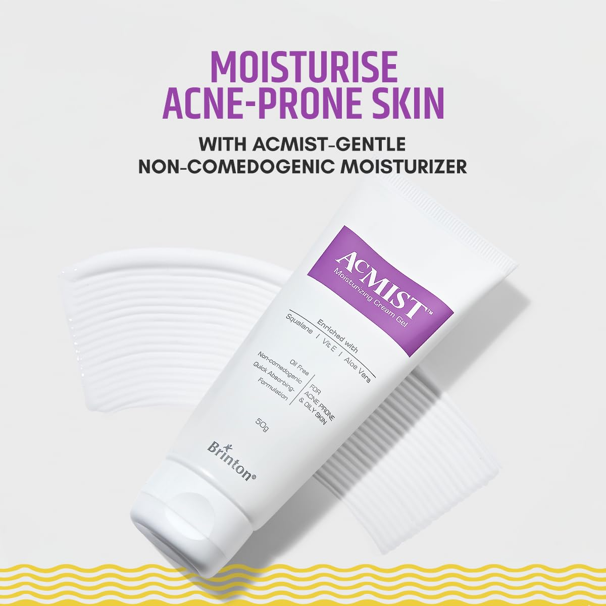 Brinton AcMist Moisturizing Cream Gel for Acne Prone and Oily Skin Skin Cream Moisture Cream Moisturizing Cream Dry Skin Cream Skin Care Cream 50 g view 2