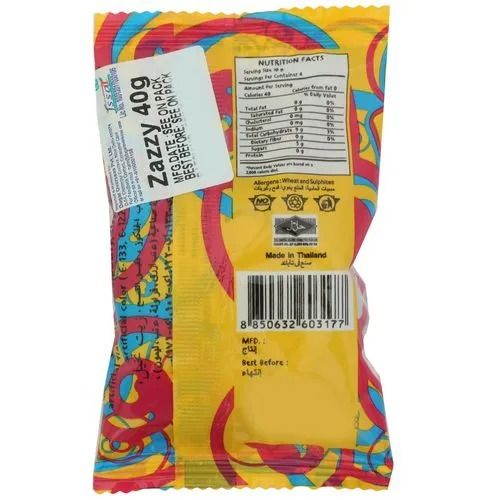Zazzy Licorice Candy - Raspberry, Strawberry, Grape, Lemon, 40 gm view 2