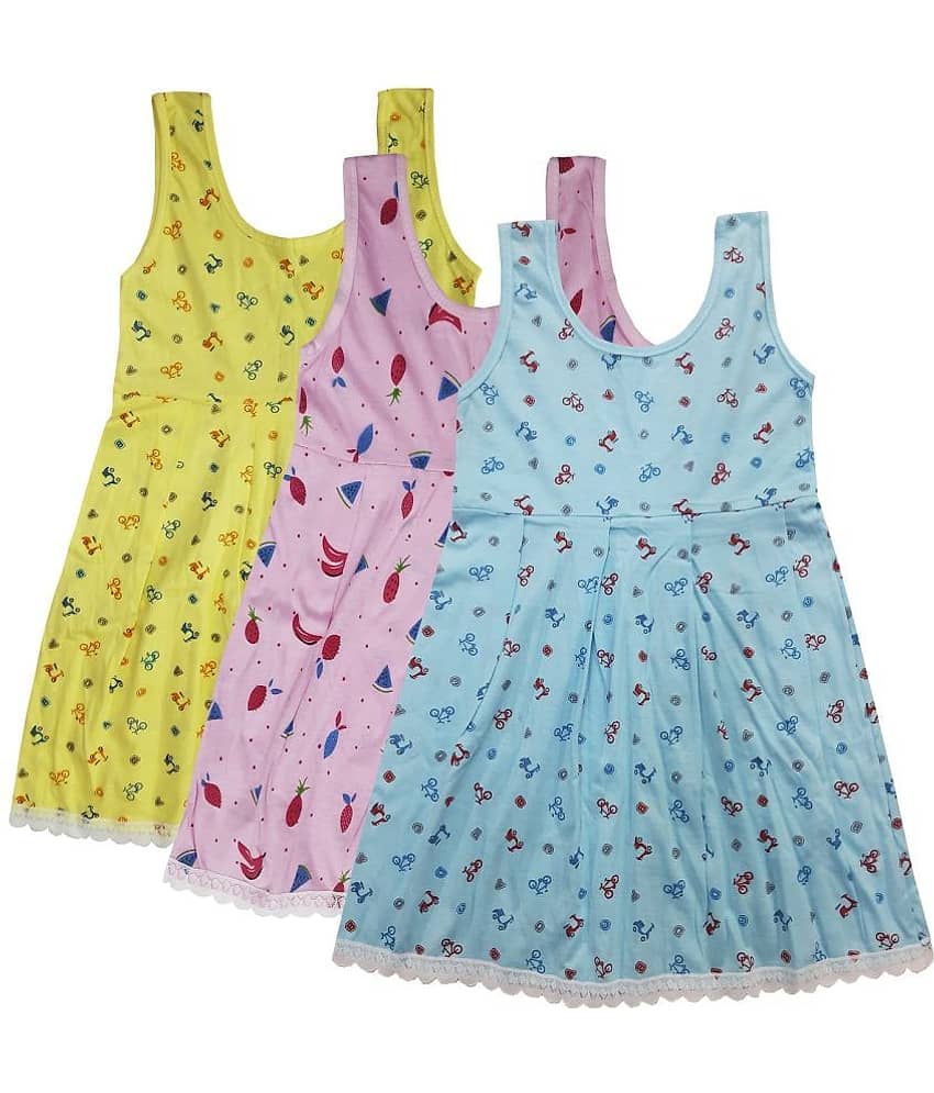 LITTLE PANDA Pack of 3 Girls Cotton ( Multi ) view 2