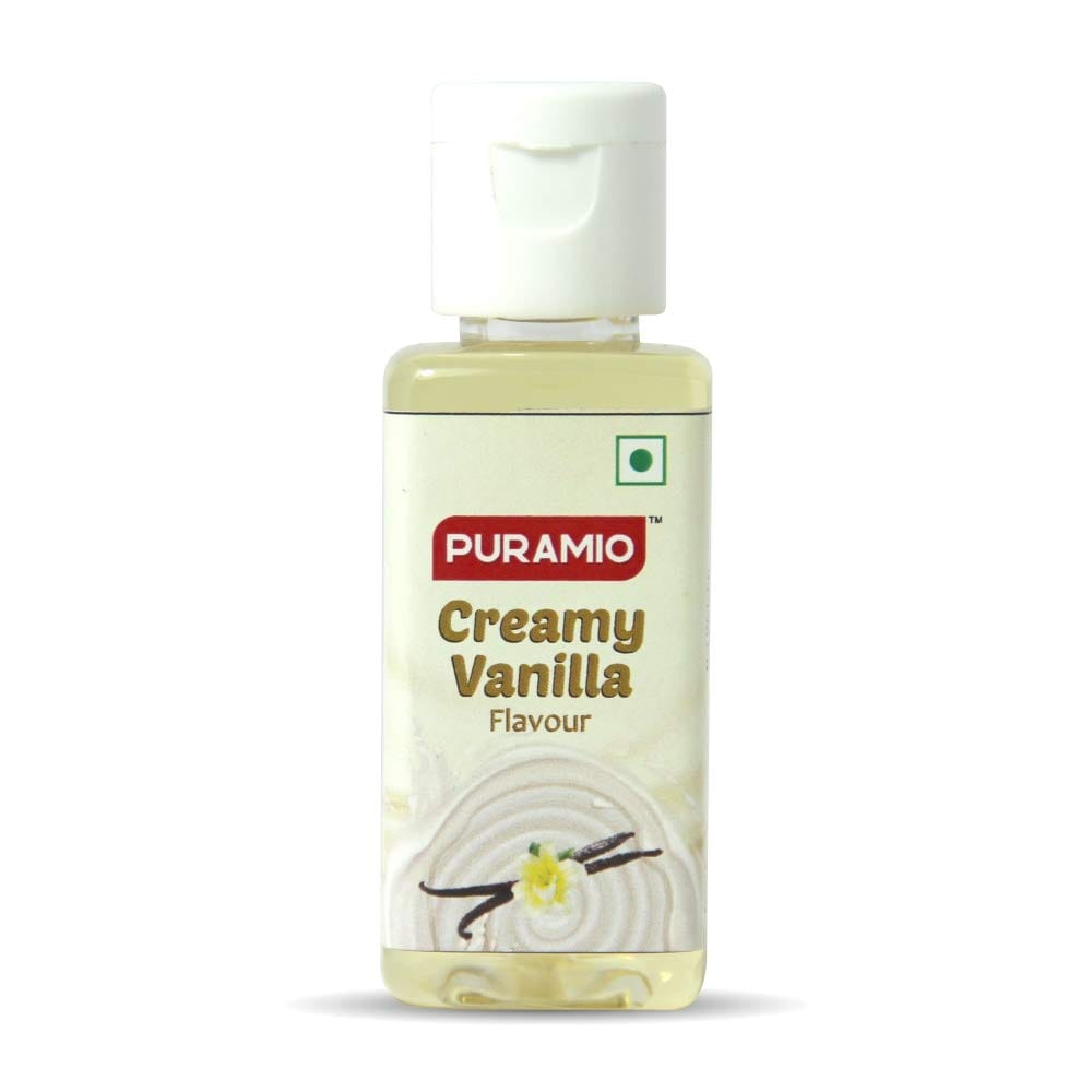 Puramio Combo Concentrated Flavours (Kashmiri Saffron + Creamy Vanilla), 50 ml Each - Pack 2 view 2
