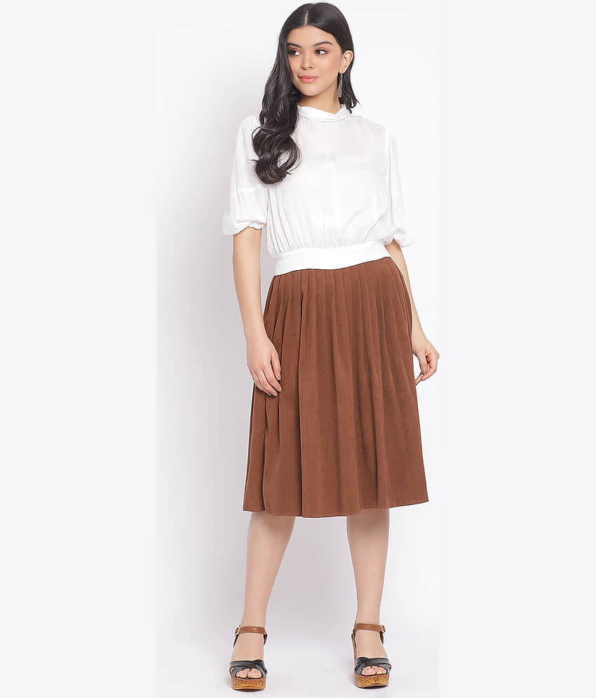 Oxolloxo Women's Viscose Regular Top ( White ) view 2