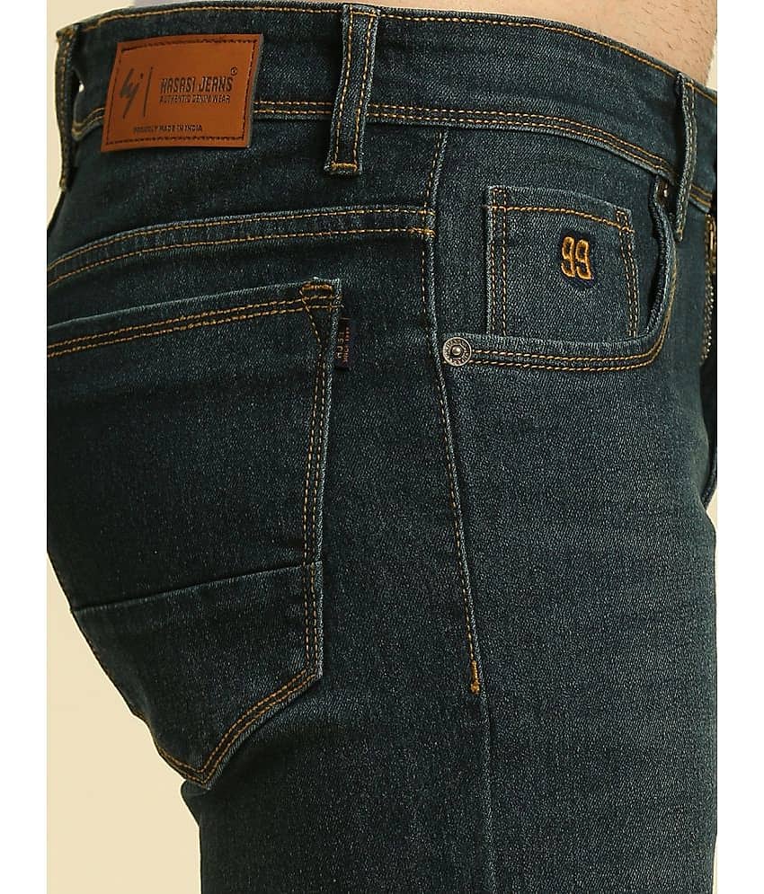 HJ HASASI Regular Fit Washed Men's Jeans - Charcoal ( Pack of 1 ) view 2