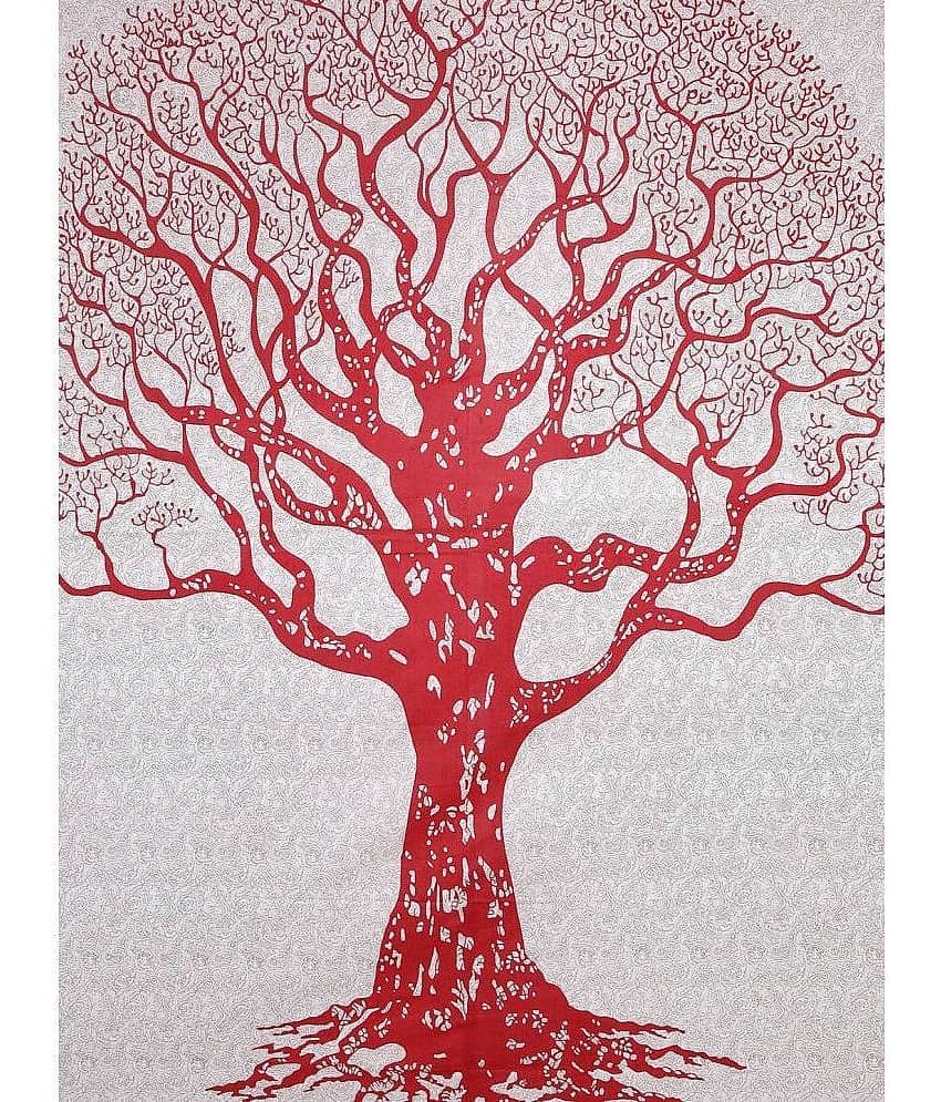 Uniqchoice Cotton Double Bedsheet ( Red ) view 2