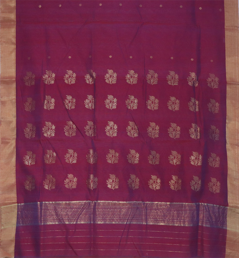 Handloom Chanderi Silk Cotton Saree view 2