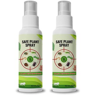 Safe Plant Spray Natural Pesticide for Plants Home garden with Nutrients Controls Mealybugs, Fungal Attacks Pack of 2
