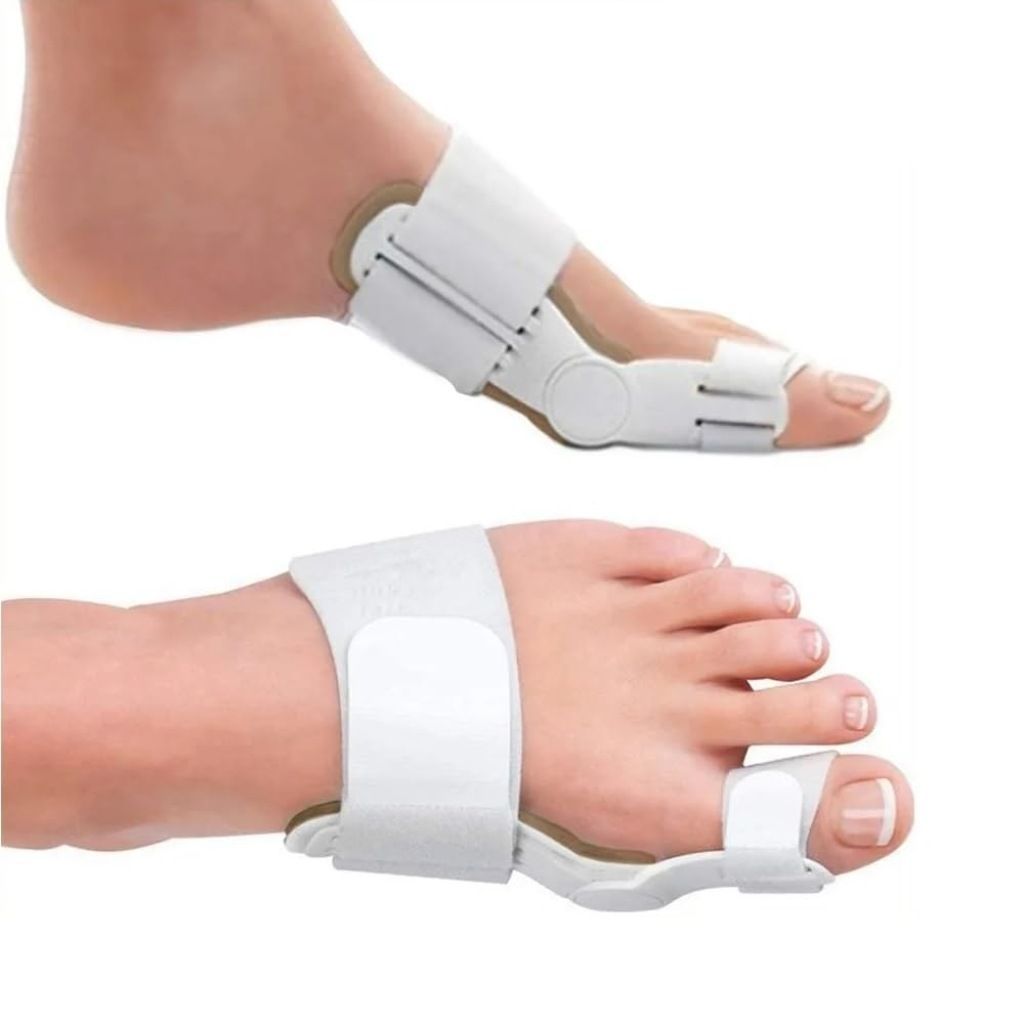 Heavy Duty Bunion Splint & Bunion Valgus Corrector | Hallux Valgus Big Toe & Thumb Support | Pain Relief, Alignment Splint with Movable Pad, Spreader & Cushion | Adjustable Protective Cover for Men & Women-1 Pair (Original Quality)
