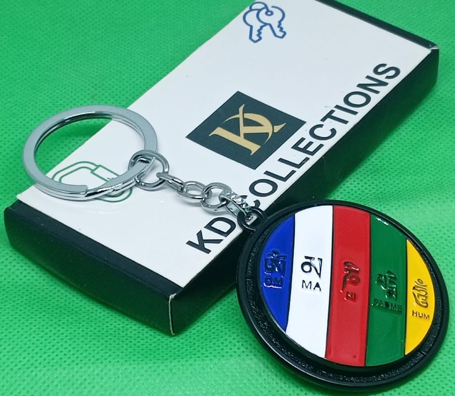 KD COLLECTIONS Tibet Julley Ladakh Rotating Revolving Keychain – Multicolor – Pack of 1 Keychain view 2
