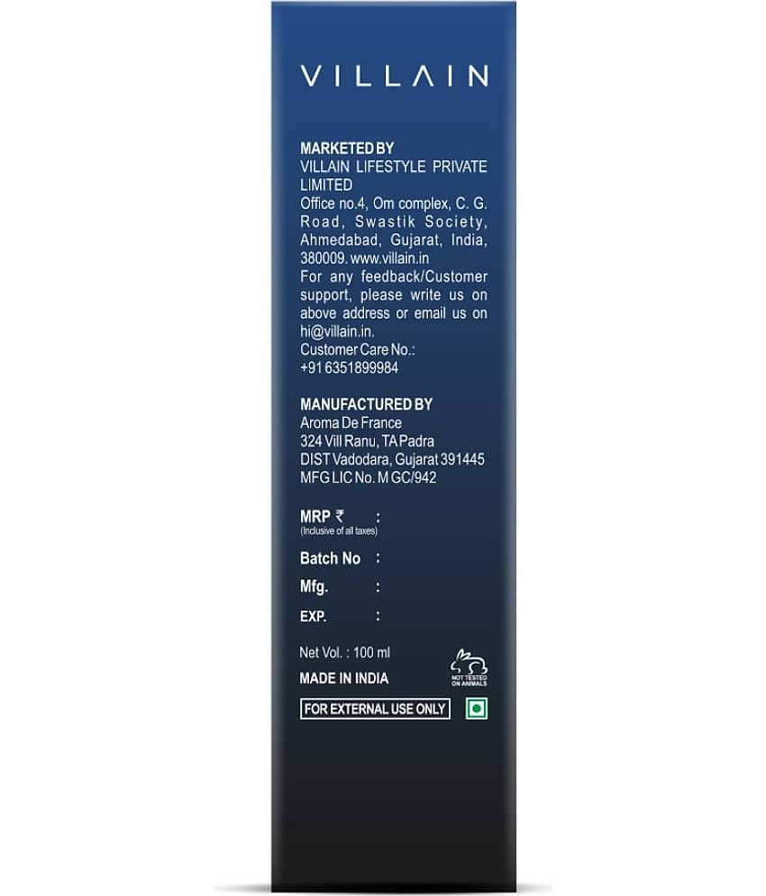 VILLAIN - Hydra Perfume for Men 100ml | Ultra Long Lasting Eau De Parfum (EDP) For Men 1 ( Pack of 1 ) view 2