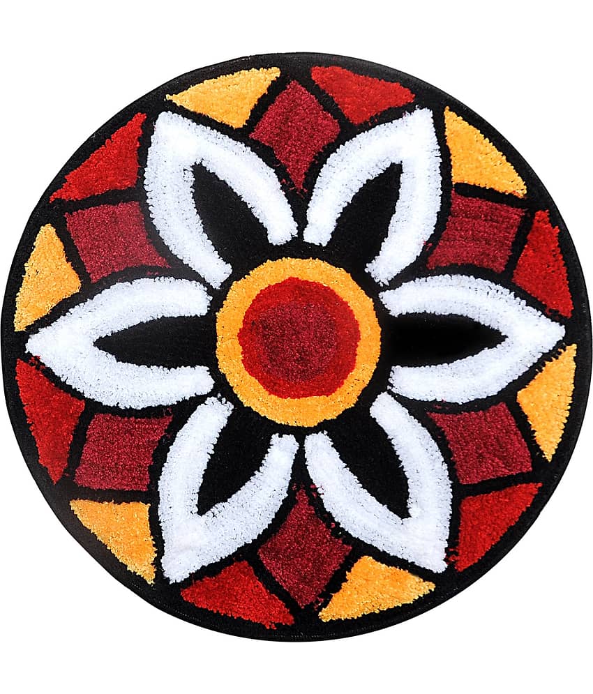 LADLI JEE Set of 1 Regular Polyester Door Mat ( 53 X 53 cm ) Black view 2