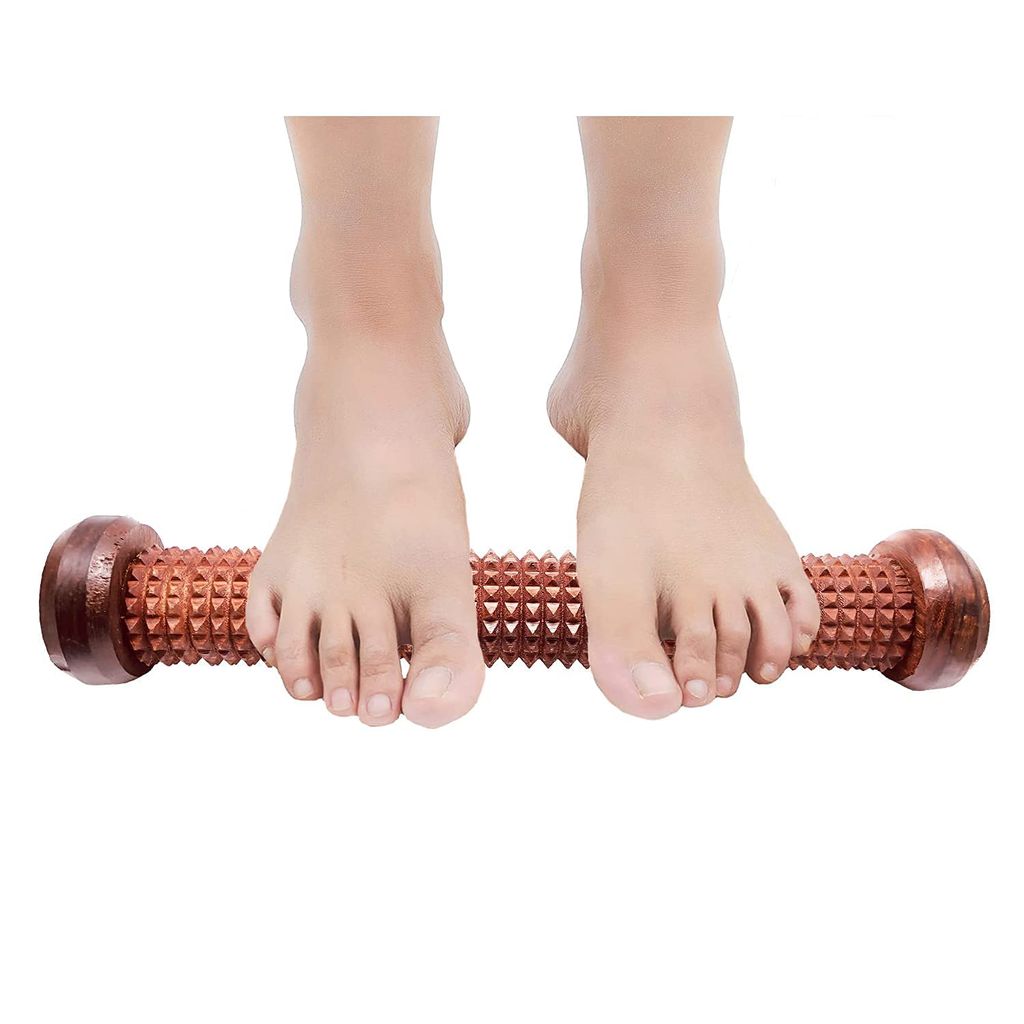 Wooden Handmade Handheld Roller Acupressure for Pain & Stress Relief Manual Massager view 2