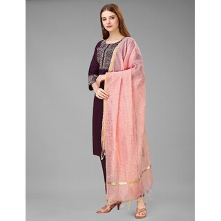 SVB Purple Embroideried Kurta Set view 2