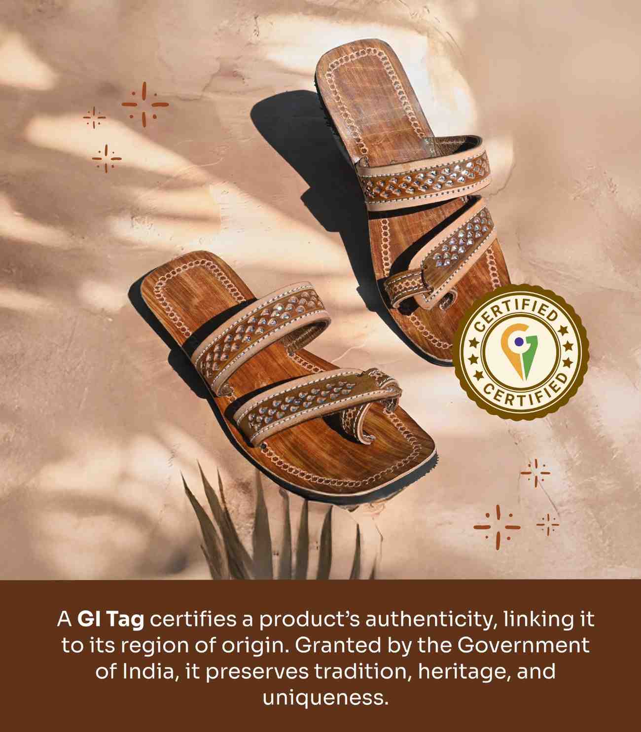 Ethnic Brown Toe Ring Chamba Chappal – Handcrafted Slippers for Women view 2