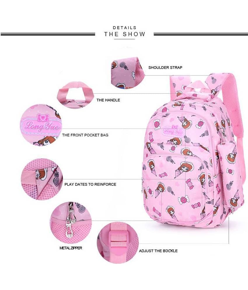 Tinytot Pink Backpack view 2
