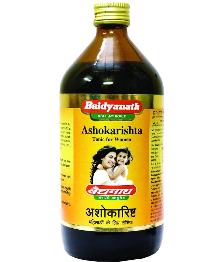 Baidyanath Ashokarishta Asava Menstrual Cycle Liquid 450 Ml Pack of 3 view 2