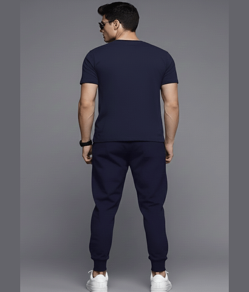 Reya Blue Cotton Blend Regular Fit Men's Tracksuit ( Pack of 1 ) view 2
