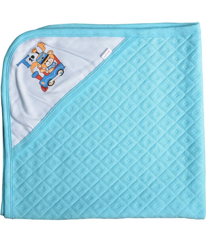 CATCUB Multi-Colour Cotton Towel cum blanket ( 72 cm × 72 cm 3 pcs ) view 2