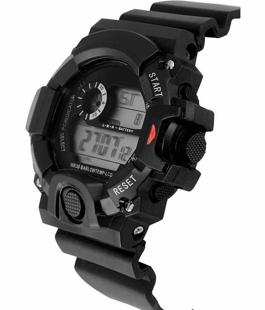 Trex Black Silicon Digital Men's Watch view 2