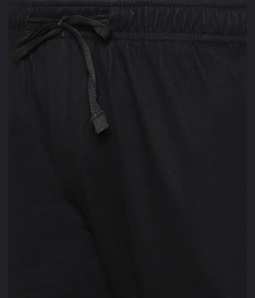 Avoq - Black Cotton Blend Men's Trackpants ( Pack of 1 ) view 2