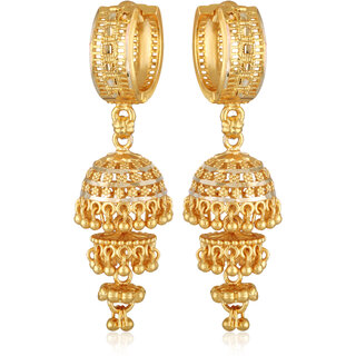 Vivastri Sizzling Glittering Clip On Jhumki Earring for Women and Girls [VIVA2671ERG] view 2