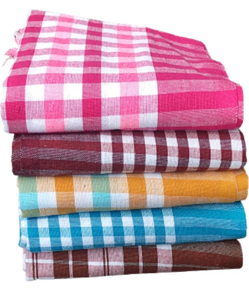KAKUMANU Set of 5 Cotton Bath Towel Multi