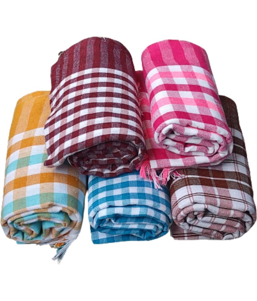 KAKUMANU Set of 5 Cotton Bath Towel Multi view 2