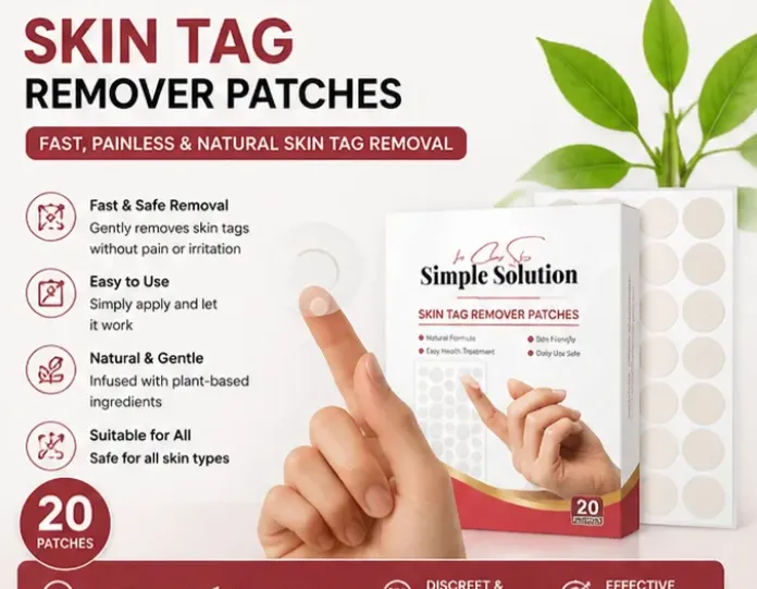 Skin Tag Remover Patches 20 Count | Fast, Painless & Natural Skin Tag Removal Solution | Gentle on All Skin Types view 2